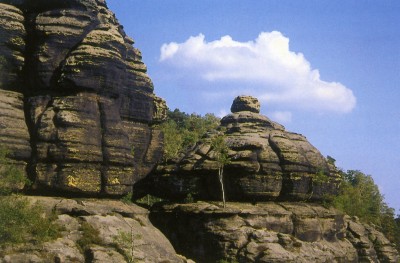 Lutherkopf und Peterkirche